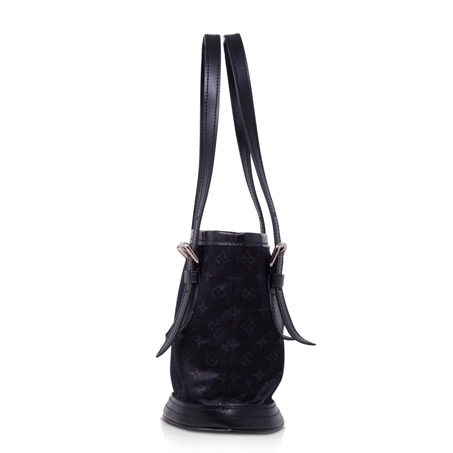 Louis Vuitton Bucket Mini Satin Nero