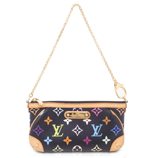 Louis Vuitton Pochette Milla Multicolor Nera Takashi Murakami