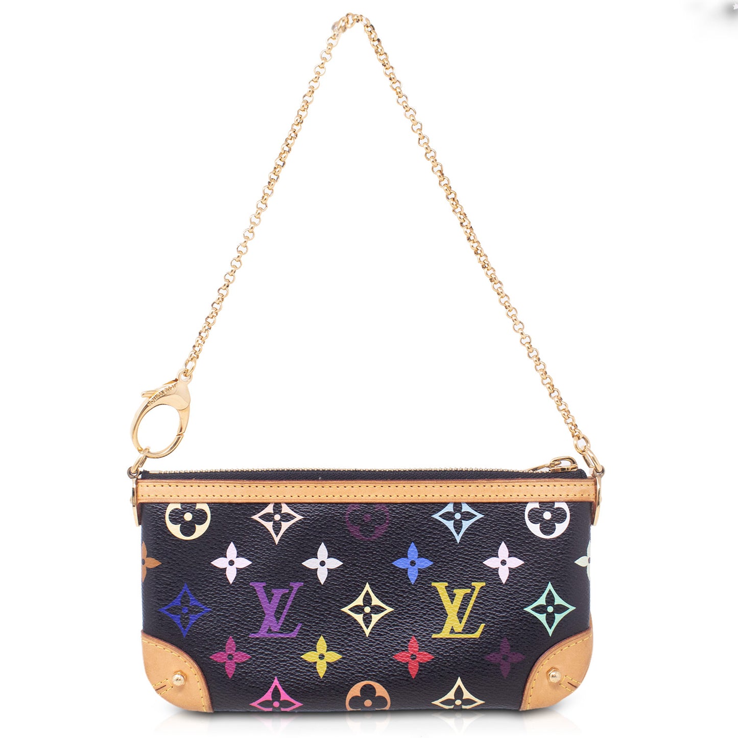 Louis Vuitton Pochette Milla Multicolor Black Takashi Murakami   