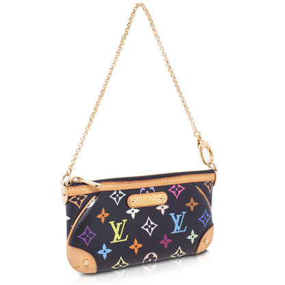 Louis Vuitton Pochette Milla Multicolor Black Takashi Murakami   