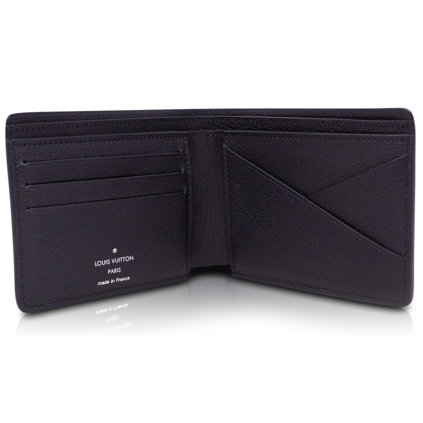 Louis Vuitton Portafoglio Multiple in Struzzo Nero