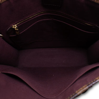 Louis Vuitton Sac Plat PM Damier Ebene with Shoulder Strap 
