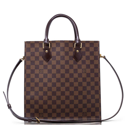 Louis Vuitton Sac Plat PM Damier Ebene with Shoulder Strap 
