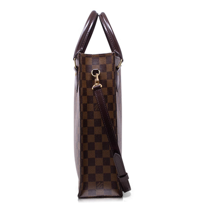 Louis Vuitton Sac Plat PM Damier Ebene with Shoulder Strap 