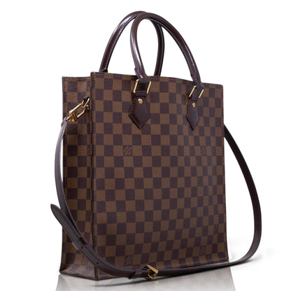 Louis Vuitton Sac Plat PM Damier Ebene with Shoulder Strap 