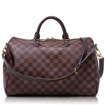 Louis Vuitton Speedy 35 Bandoliere Damier Ebene
