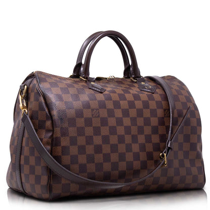 Louis Vuitton Speedy 35 Bandoliere Damier Ebene
