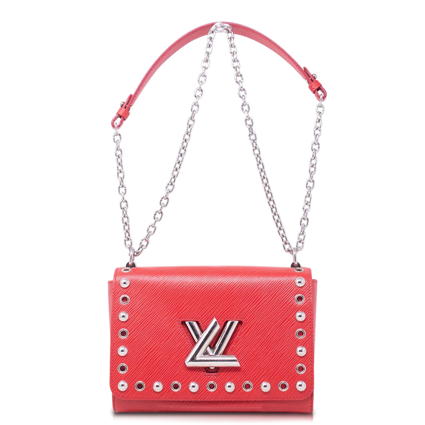 Louis Vuitton Twist MM Epi Rossa Studded