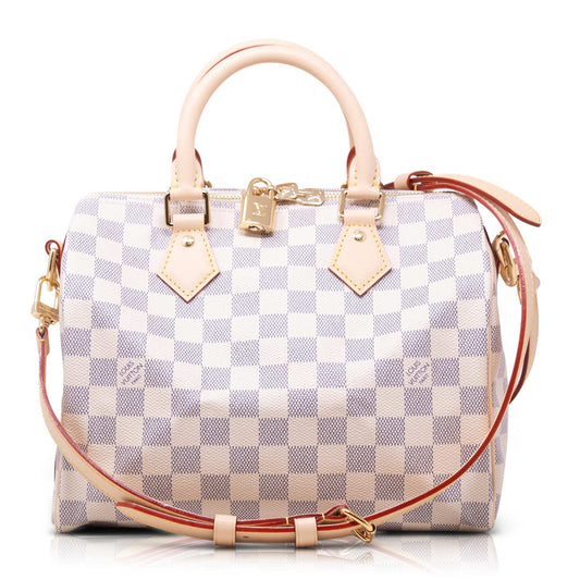 Louis Vuitton Speedy 25 Bandoliere Damier Azur