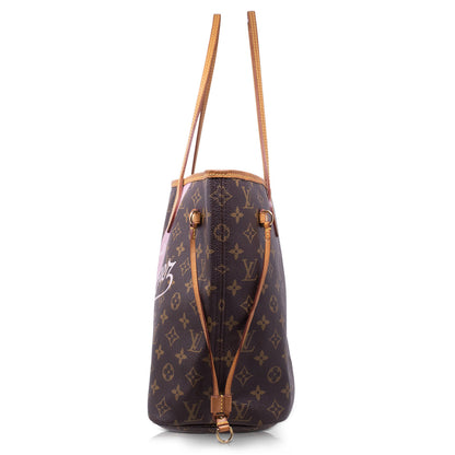 Louis Vuitton Neverfull MM Monogram Saint Tropez V Rosa Ballerina Limited Edition