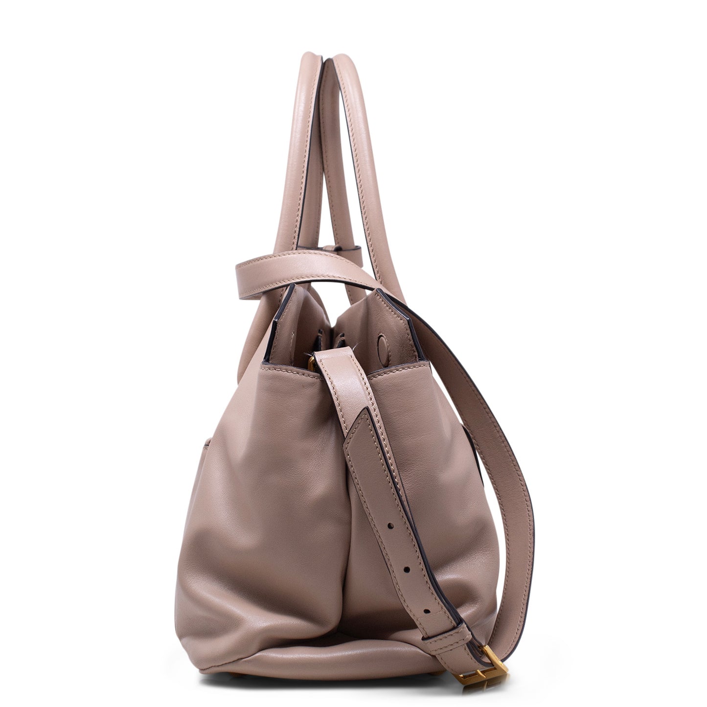 Miu Miu Shopper Soft Tote Beige