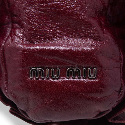 Miu Miu Ruffle Bordeaux