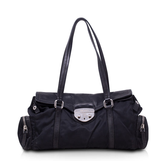 Prada Sound Nylon e Nappa Nera