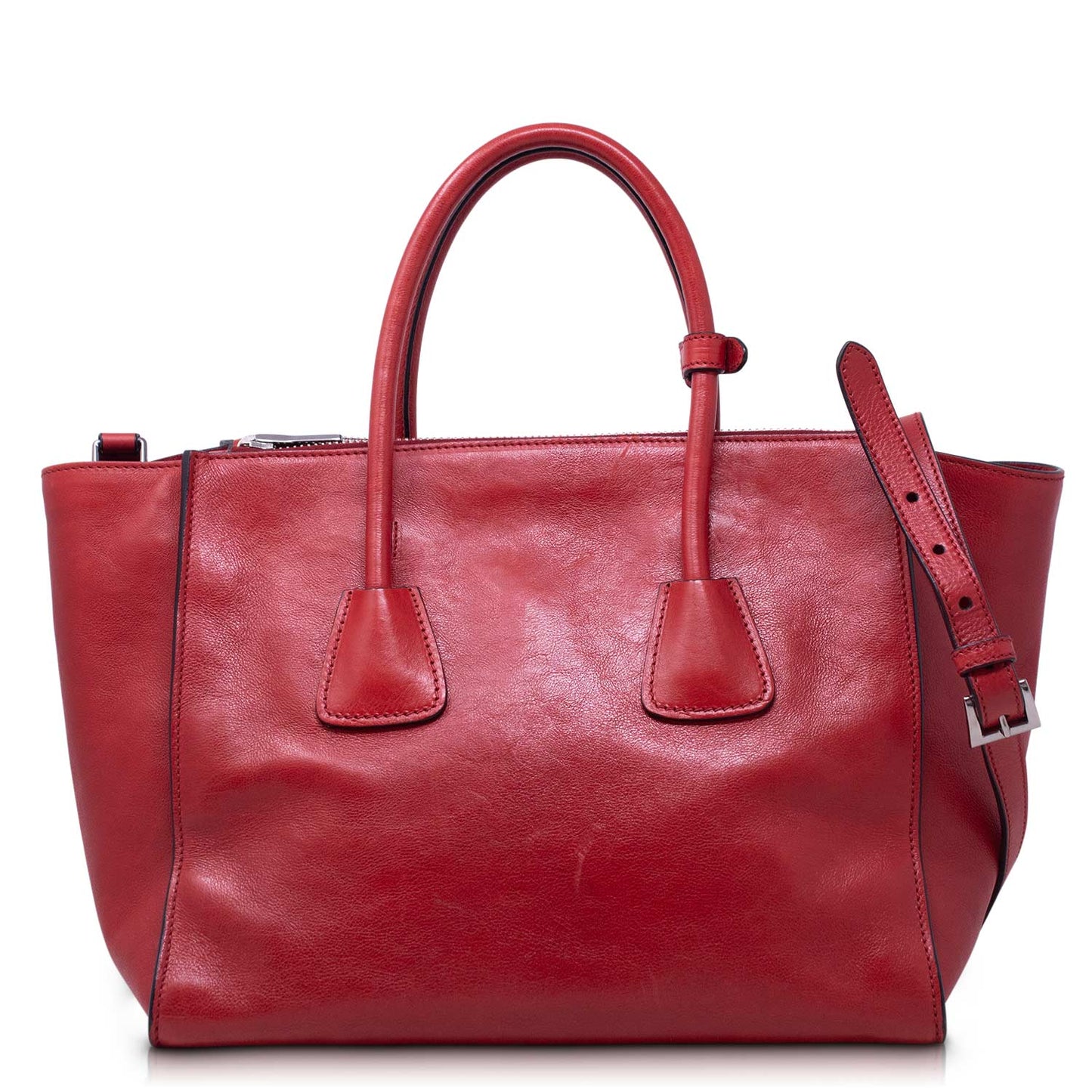 Prada Twin Pocket Pelle Rossa