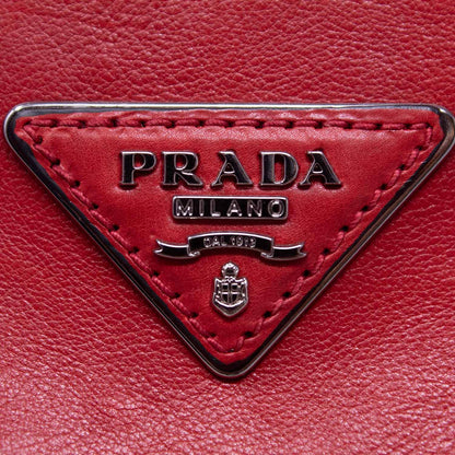 Prada Twin Pocket Pelle Rossa