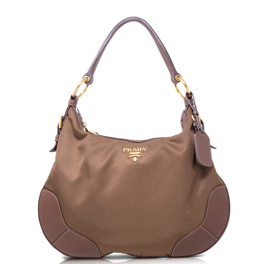 Prada Hobo Pelle Marrone