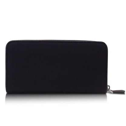 Prada Large Black Nylon Lampo Wallet 