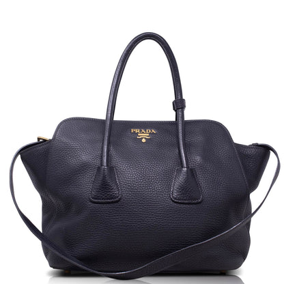 Prada Tote Top Handle Black 
