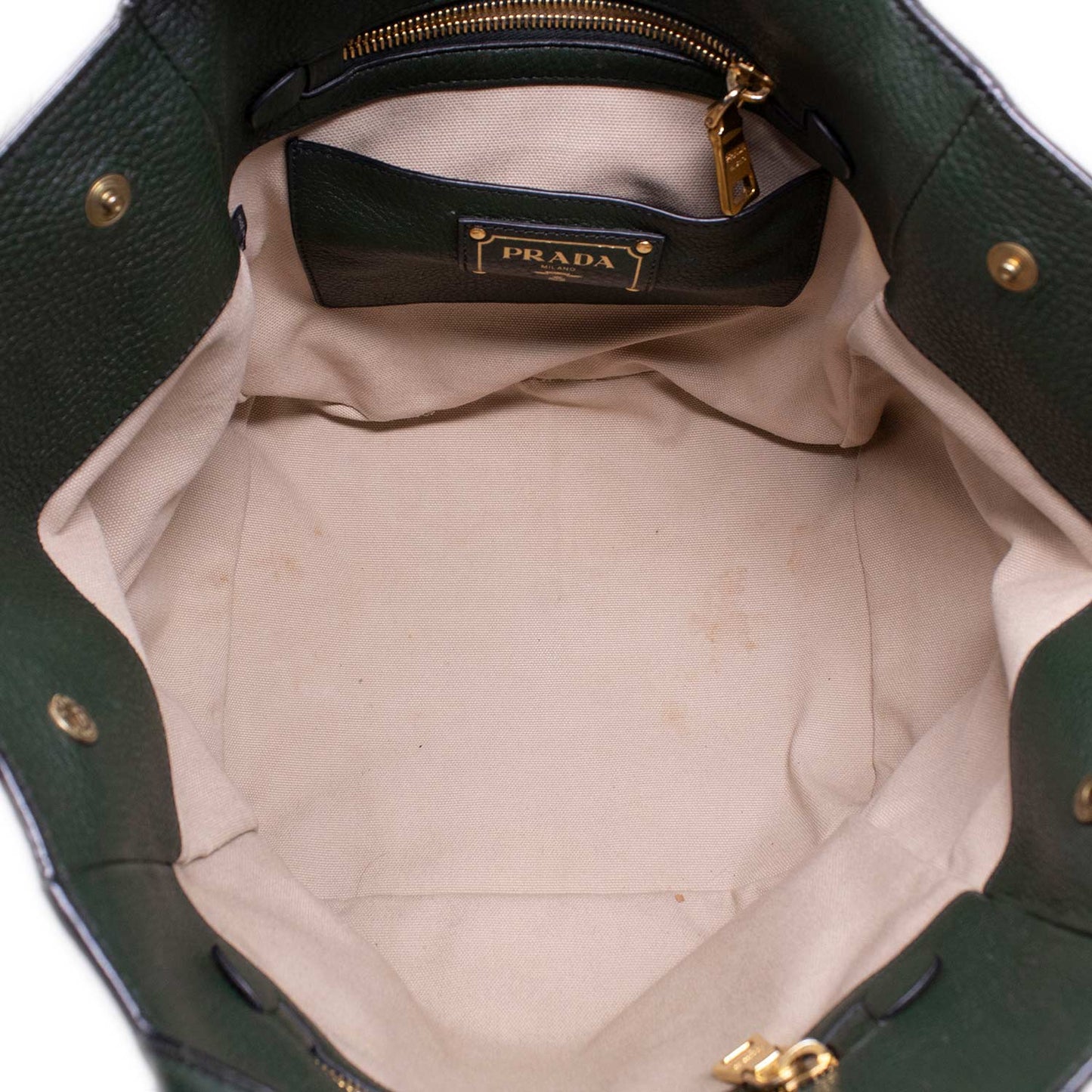 Prada Shopper Pelle Verde