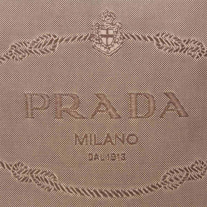 Prada Tracolla Logo Jacquard Canapa