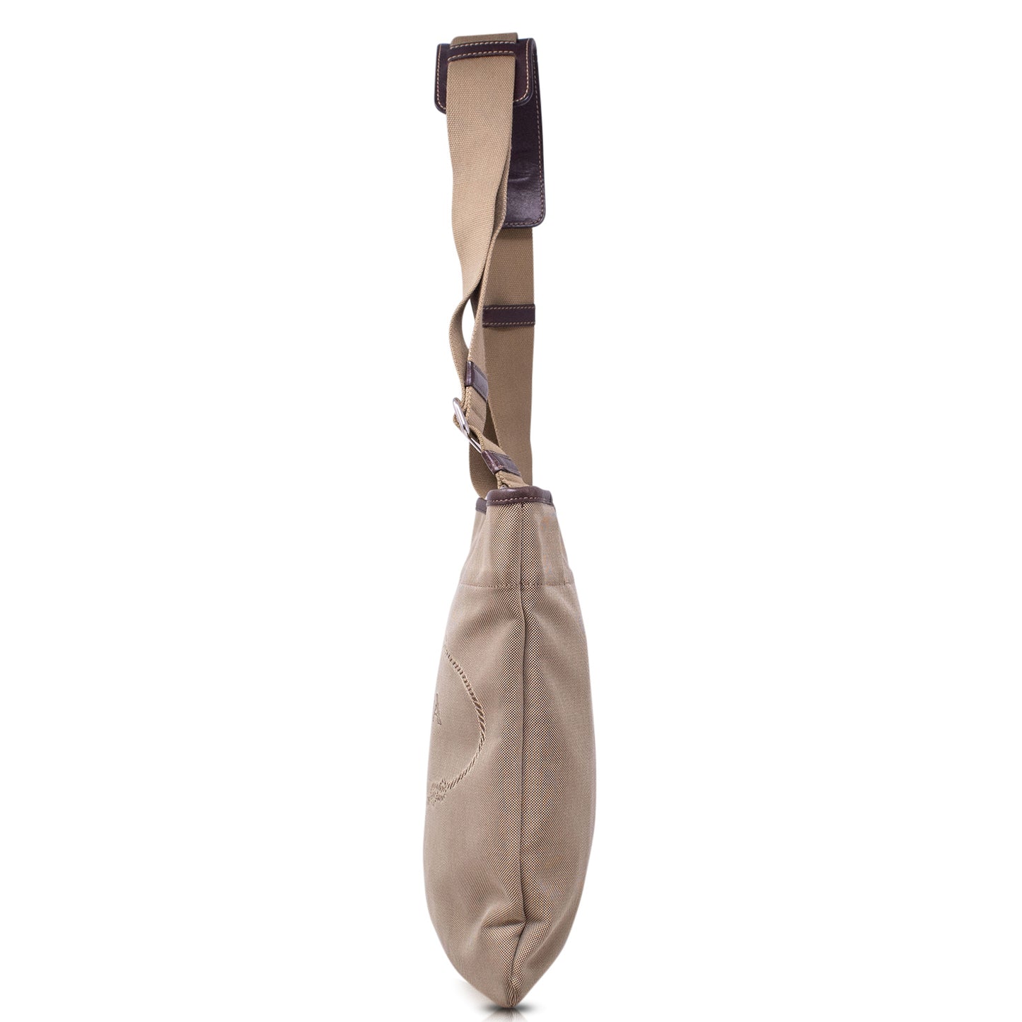 Prada Tracolla Logo Jacquard Canapa