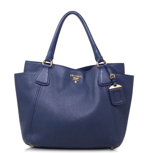 Prada Shopper Saffiano Blue 