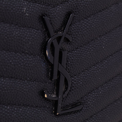 Saint Laurent Mini Lou Pelle Martellata Nera