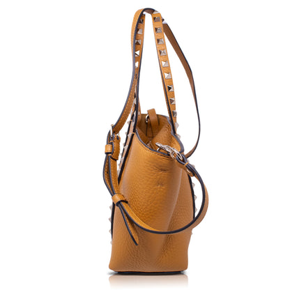 Valentino Borsa Tote Rockstud Marrone