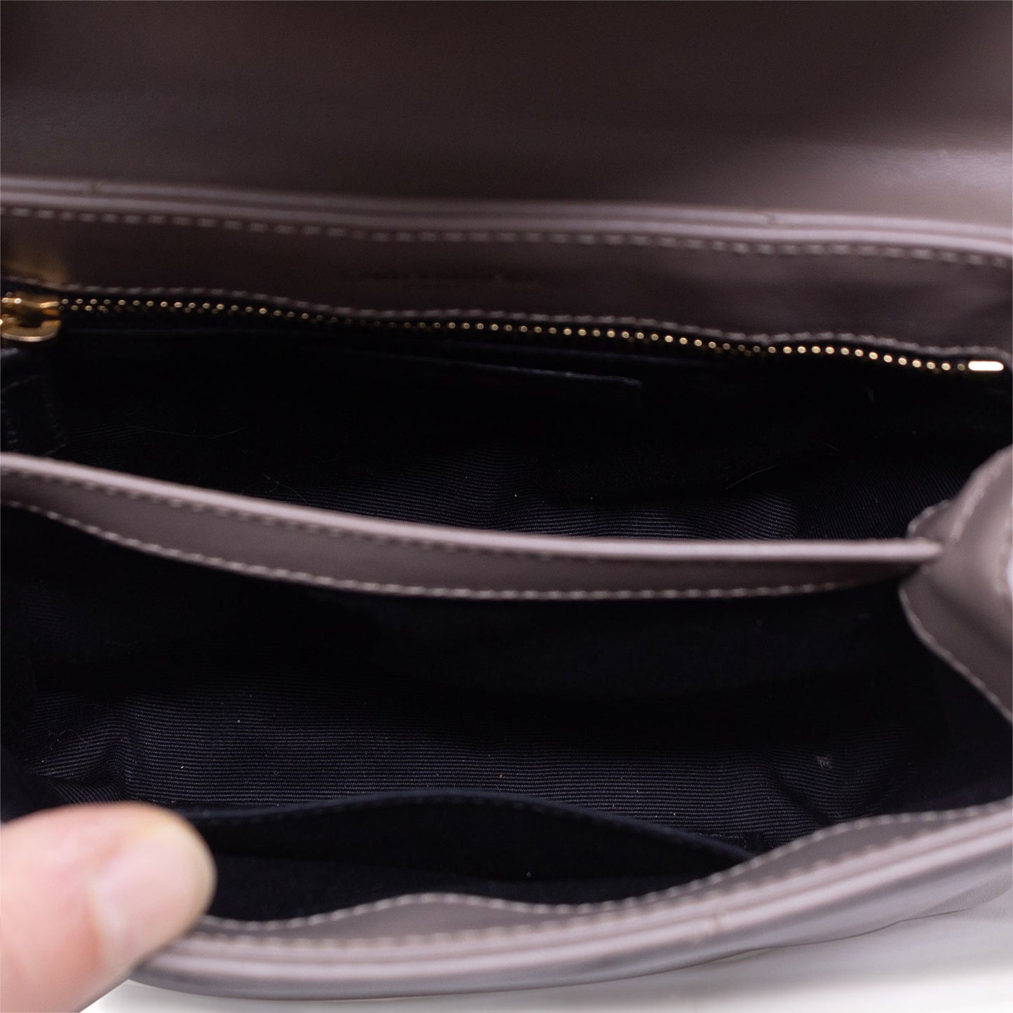 Ysl Loulou Toy Pelle Grigia