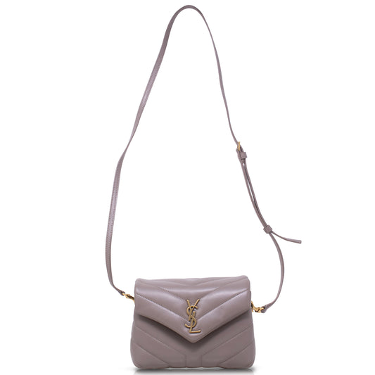 Ysl Loulou Toy Pelle Grigia
