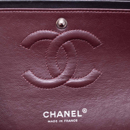 Chanel Classica Media Nera Hw Silver