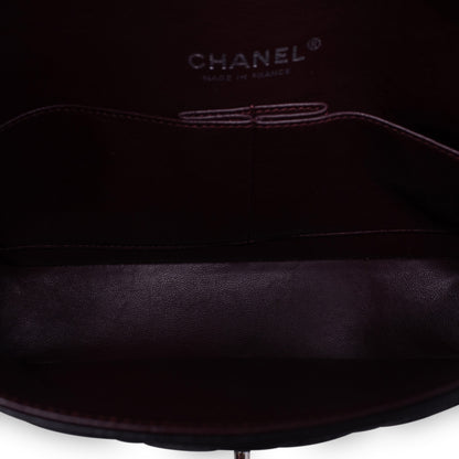 Chanel Classica Media Nera Hw Silver