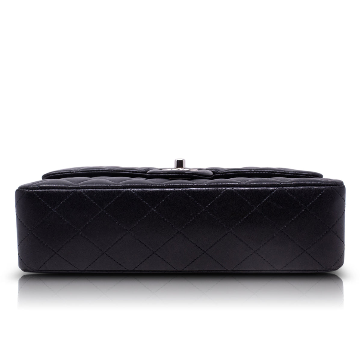 Chanel Classica Media Nera Hw Silver