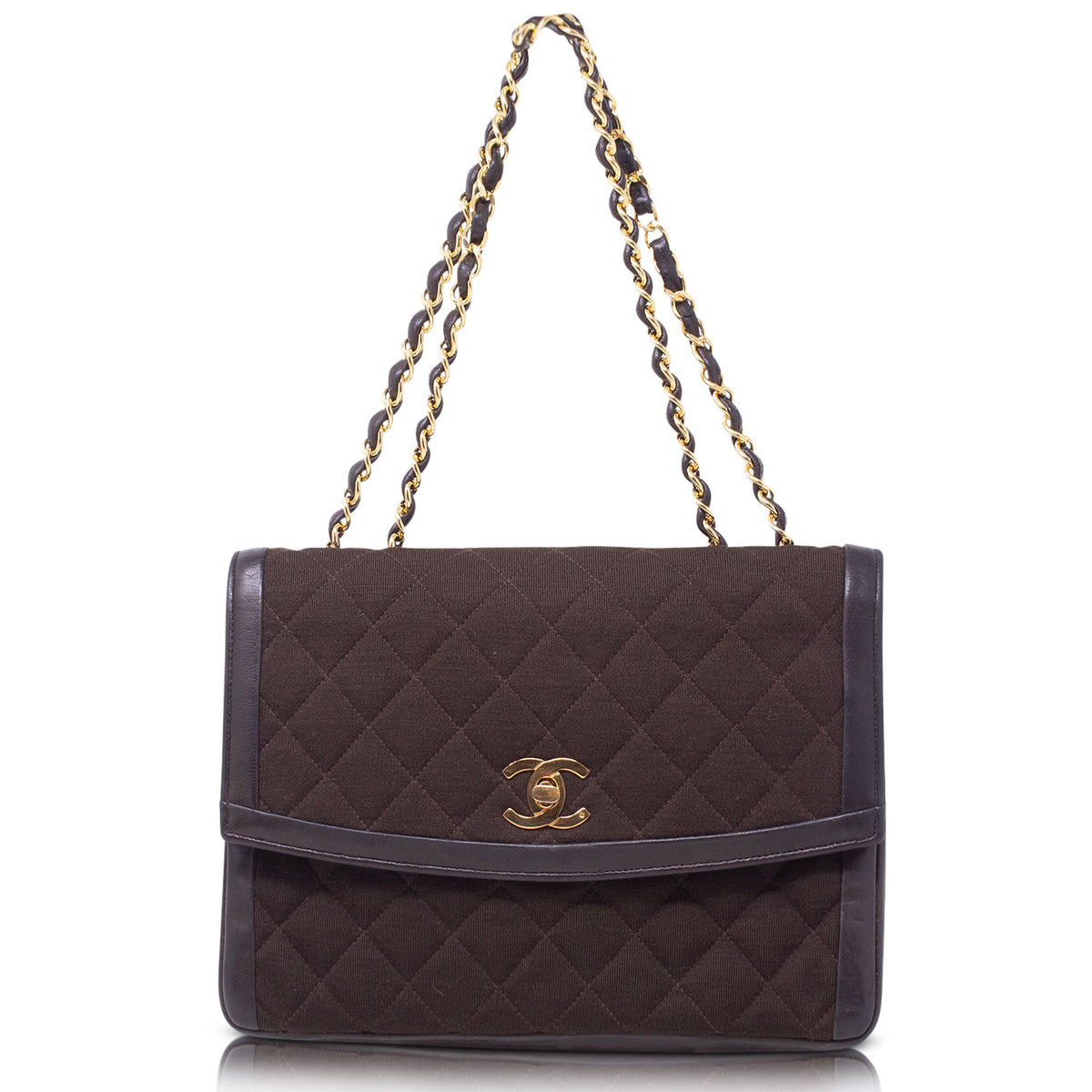 Chanel Diana Canvas e Pelle Marrone