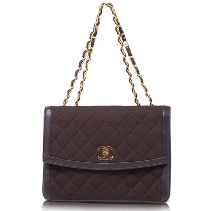 Chanel Diana Canvas e Pelle Marrone