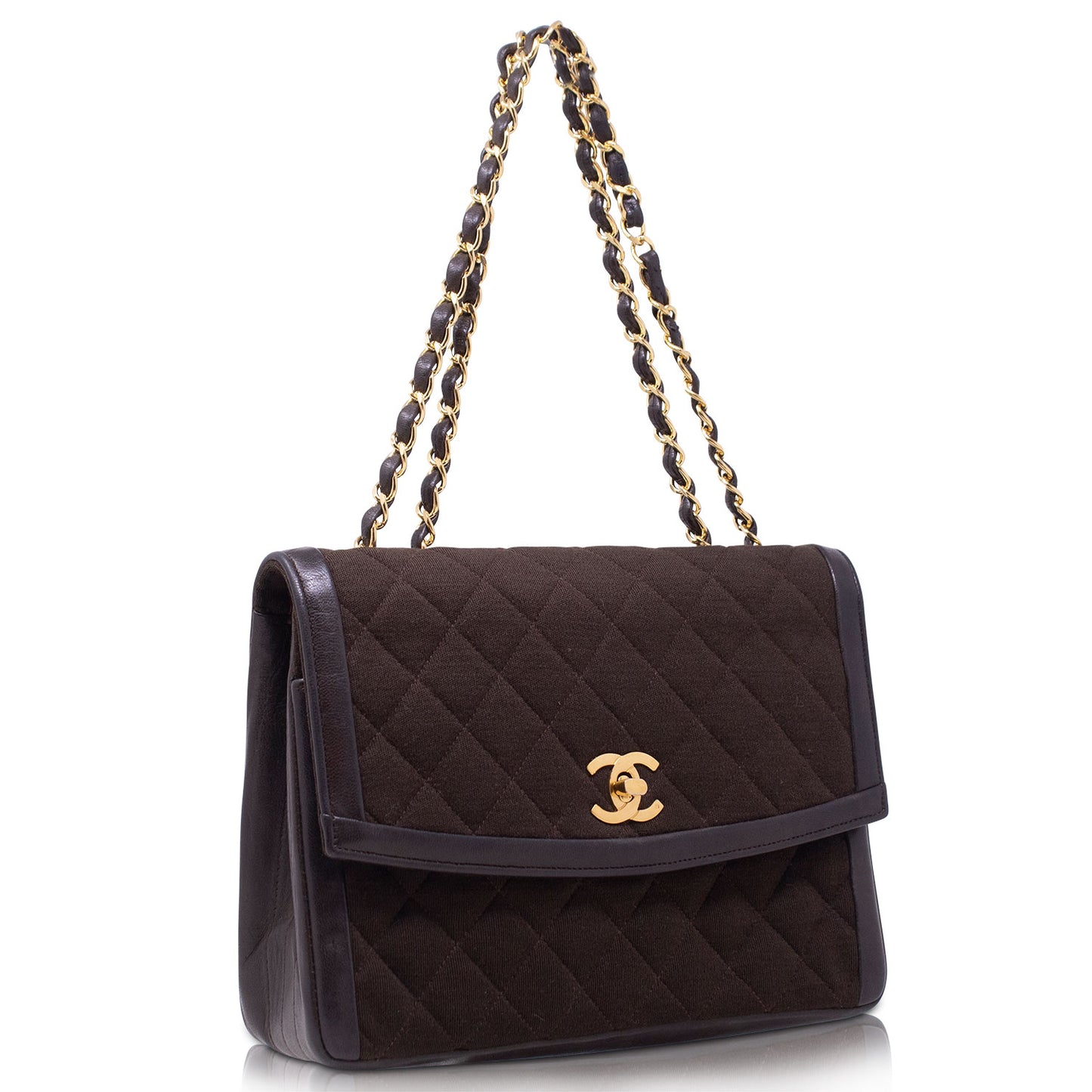 Chanel Diana Canvas e Pelle Marrone