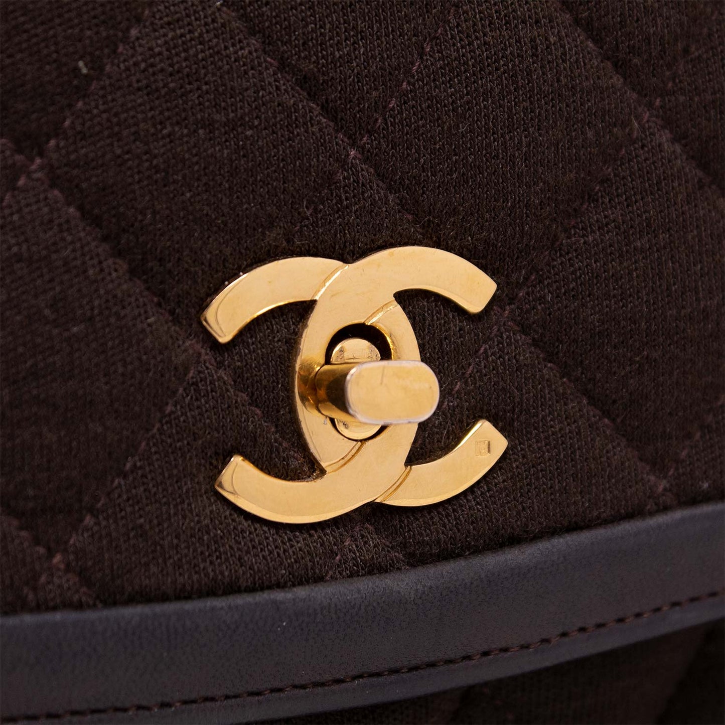 Chanel Diana Canvas e Pelle Marrone