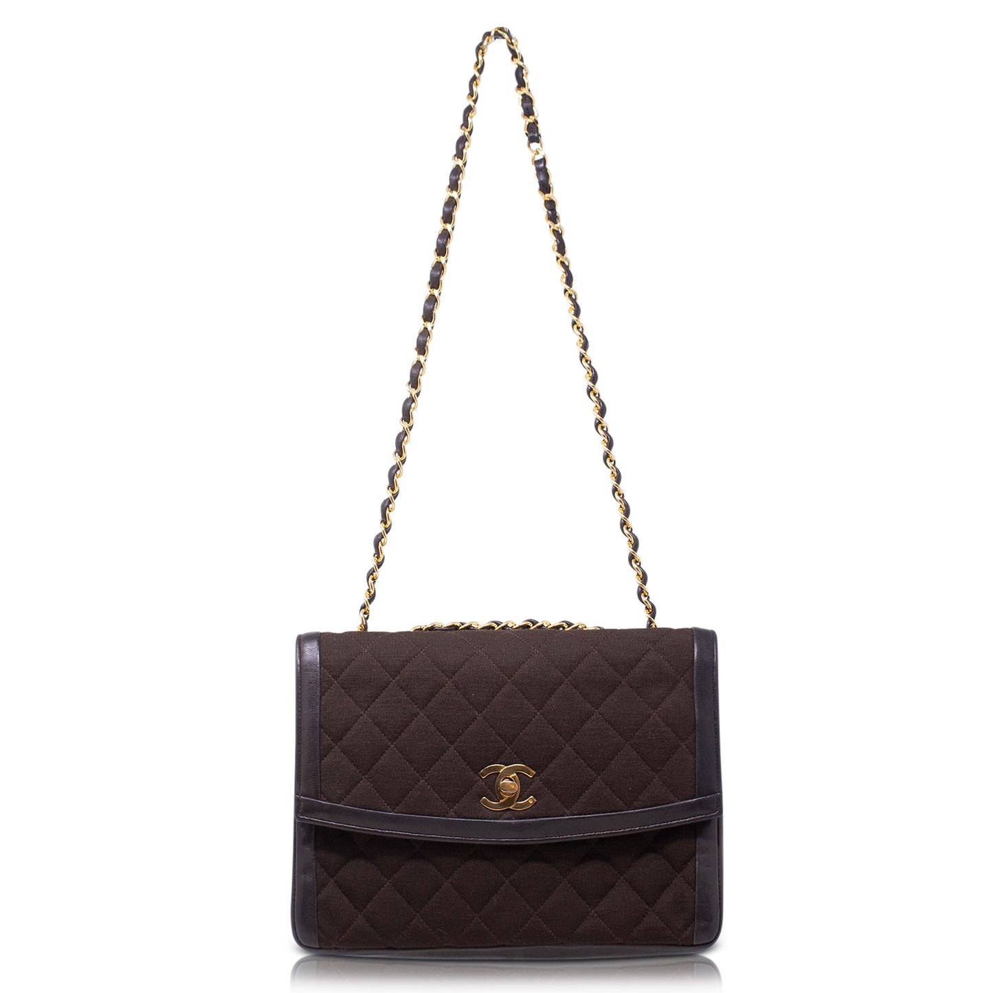Chanel Diana Canvas e Pelle Marrone