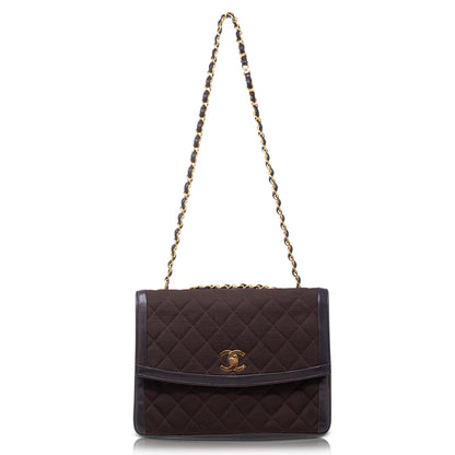 Chanel Diana Canvas e Pelle Marrone