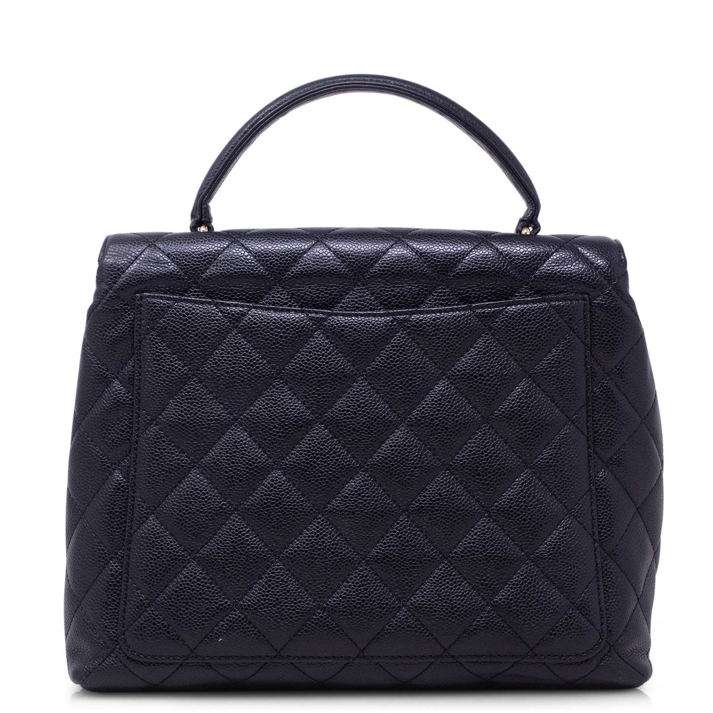 Chanel Kelly Caviar Nera Hw Gold