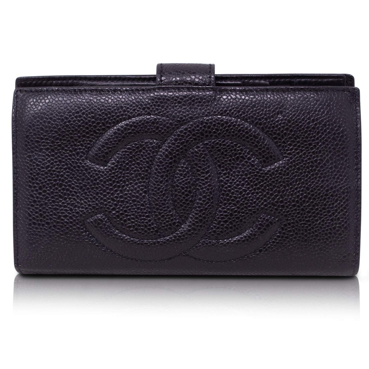 Chanel Portafoglio Timeless Caviar Nero Vintage