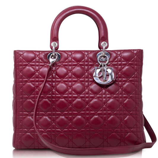 Dior Lady Grande Rossa Cherry Hw Silver