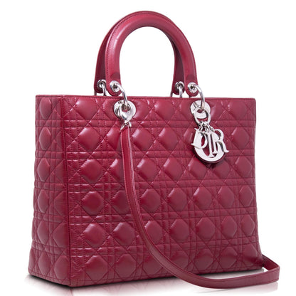 Dior Lady Grande Rossa Cherry Hw Silver