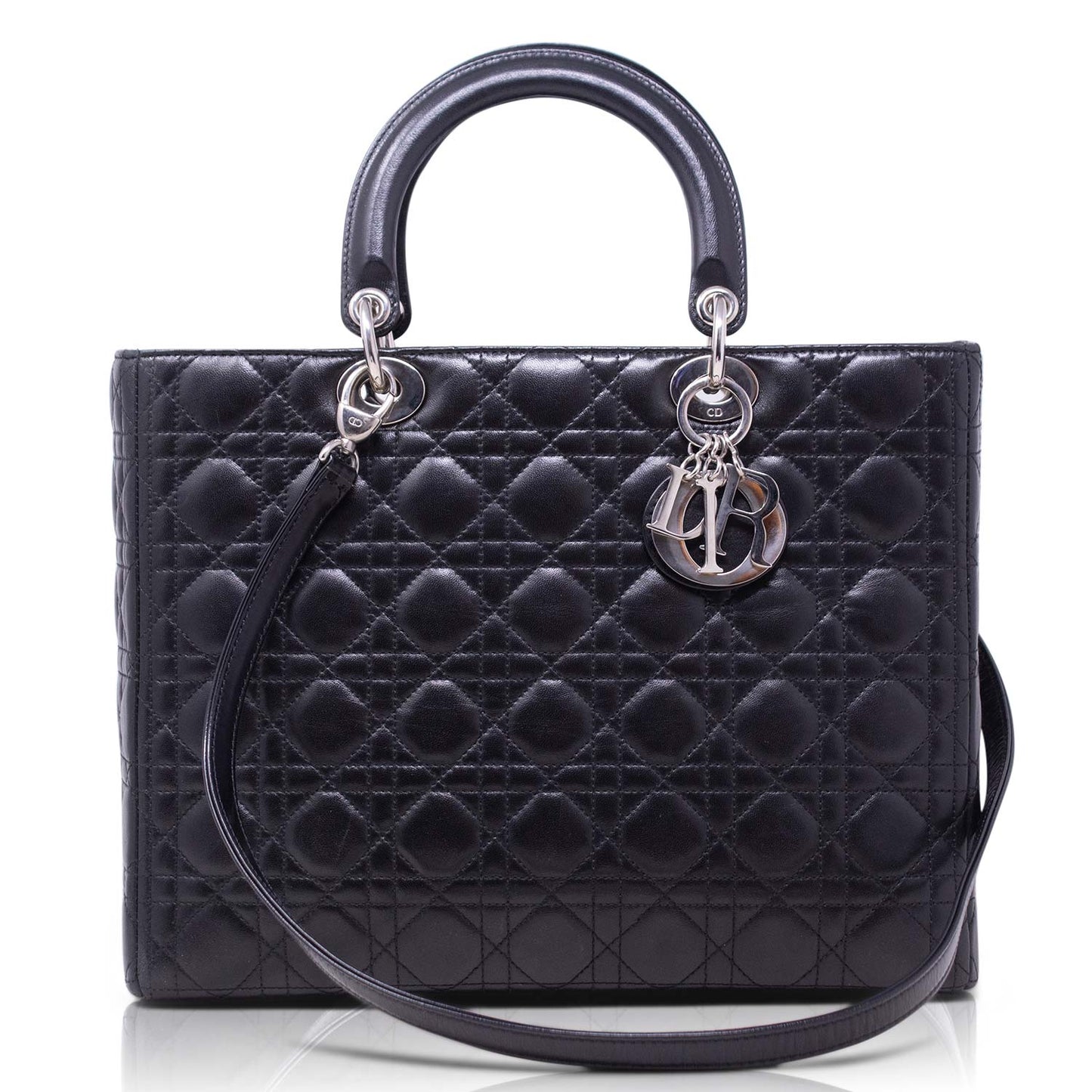 Dior Lady Grande Nera Hw Silver