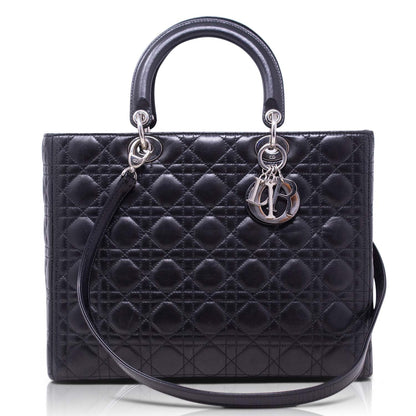 Dior Lady Grande Nera Hw Silver