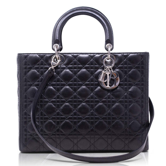 Dior Lady Grande Nera Hw Silver