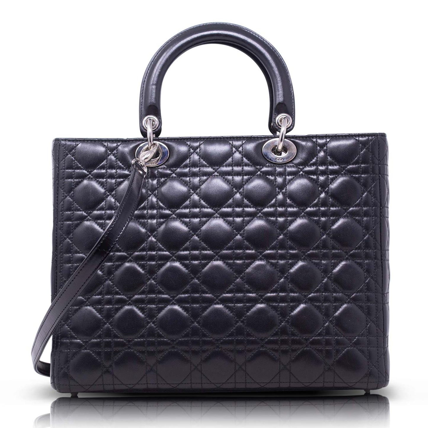 Dior Lady Grande Nera Hw Silver