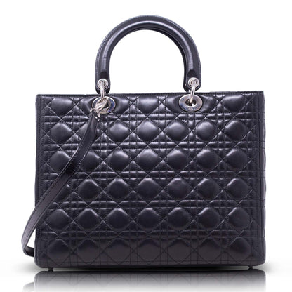Dior Lady Grande Nera Hw Silver
