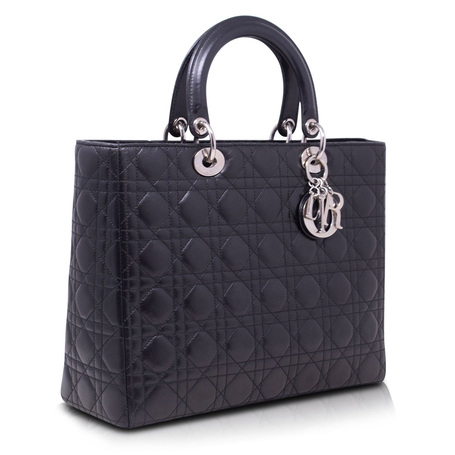 Dior Lady Grande Nera Hw Silver