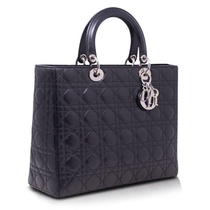 Dior Lady Grande Nera Hw Silver